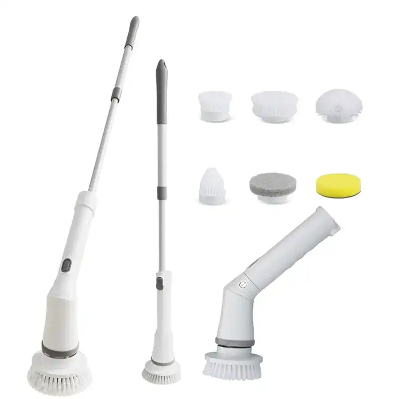 Electric Rotary Washer With Wireless Cleaning Brush With Battery Level Indicator