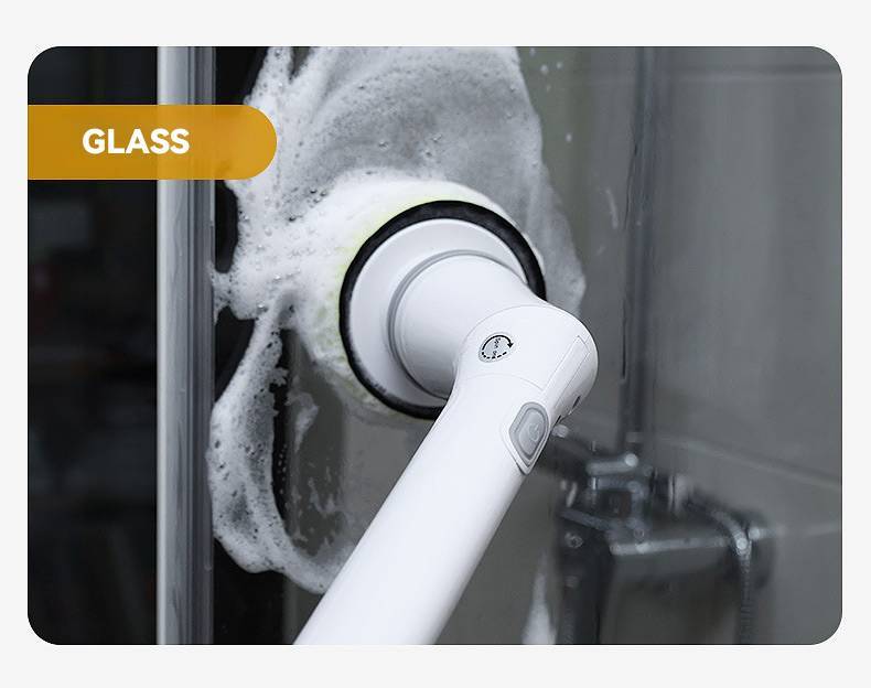 Electric Rotary Washer With Wireless Cleaning Brush With Battery Level Indicator
